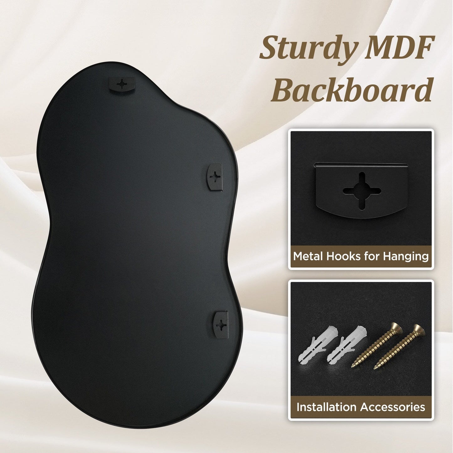 Specchio da parete irregolare Specchio da parete decorativo asimmetrico