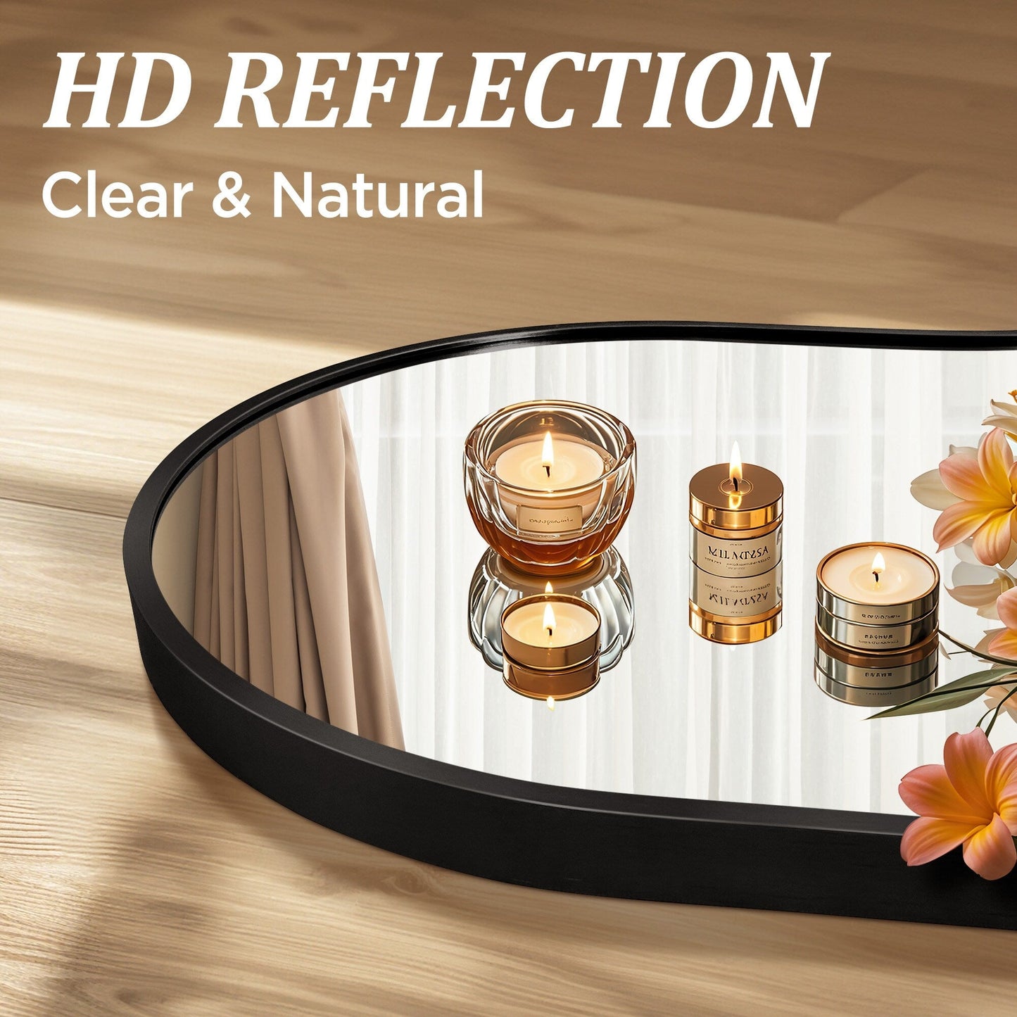 Specchio da parete irregolare Specchio da parete decorativo asimmetrico