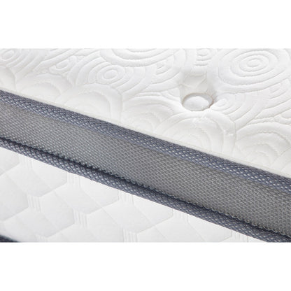 Materasso ibrido in memory foam Isaac Sleep da 10 pollici con rivestimento europeo