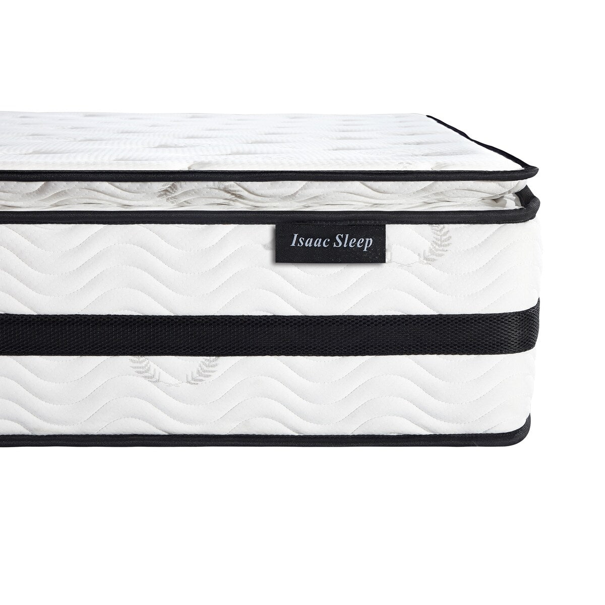 Materasso matrimoniale Isaac Sleep da 12 pollici con cuscino imbottito ibrido medio
