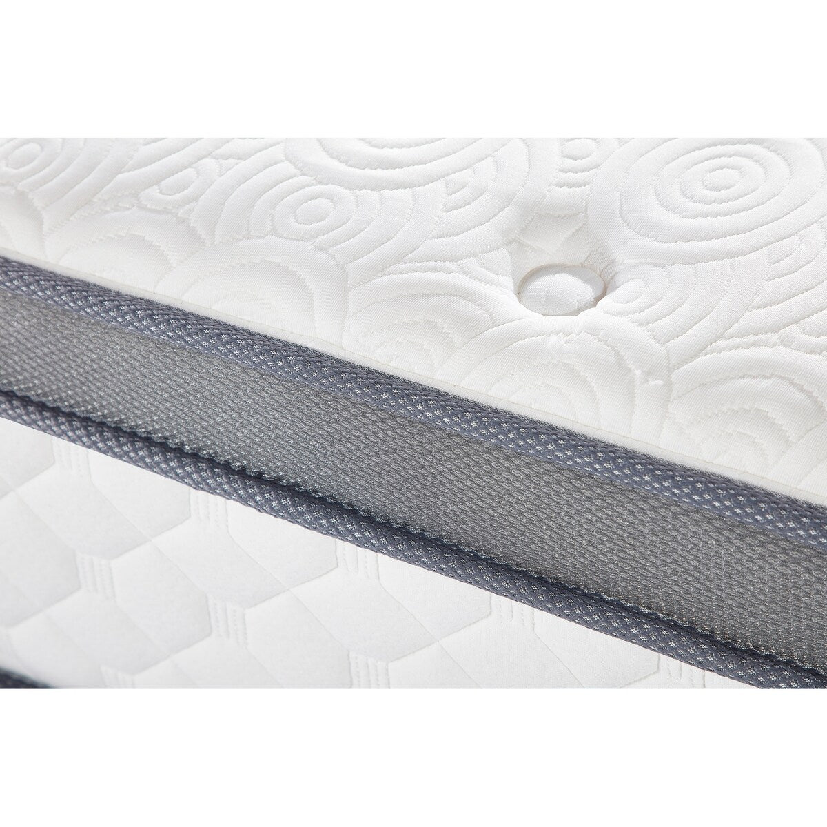 Materasso ibrido in memory foam Isaac Sleep da 12 pollici con rivestimento europeo