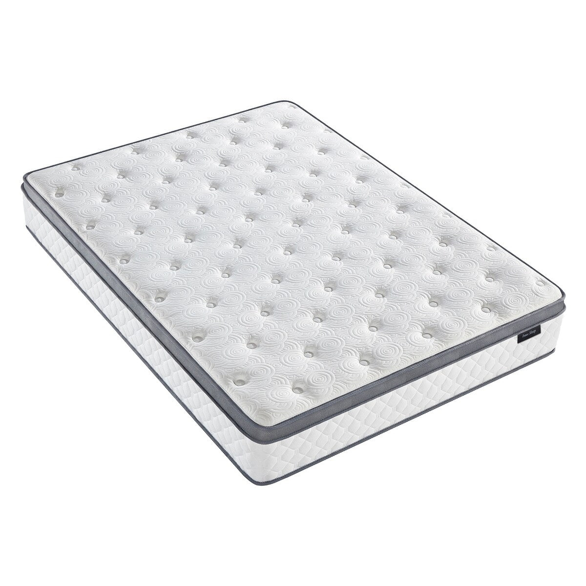 Materasso ibrido in memory foam Isaac Sleep da 12 pollici con rivestimento europeo