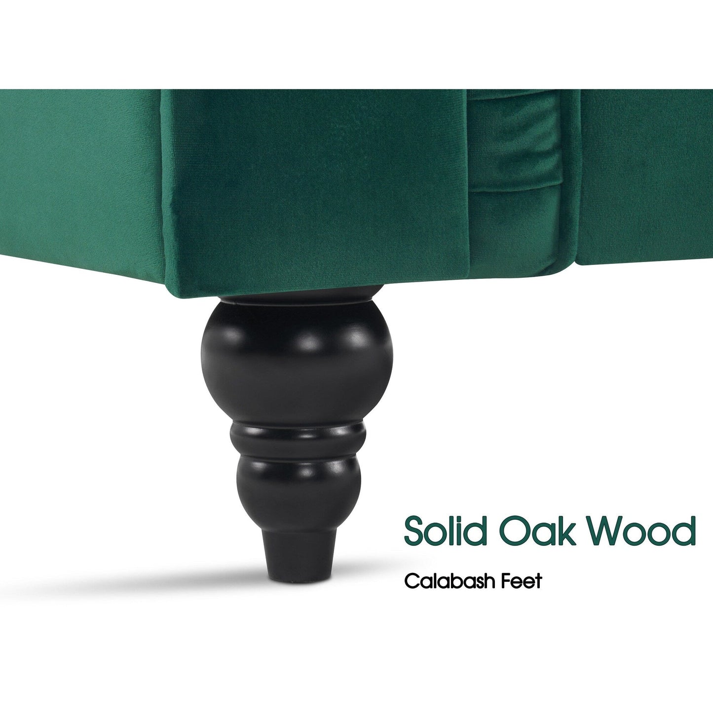 Divano da ufficio piccolo Ivinta, divano Chesterfield con lavorazione capitonné in velluto, divano vintage di metà secolo