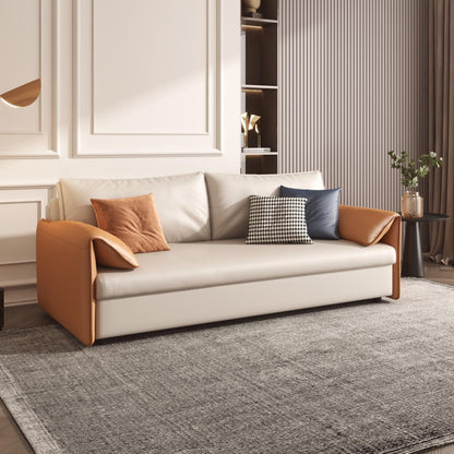 Divano letto in pelle vegana JASIWAY da 65,4''