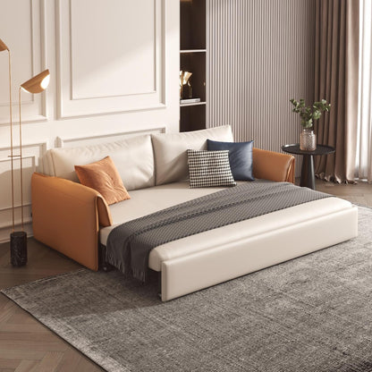 Divano letto in pelle vegana JASIWAY da 65,4''