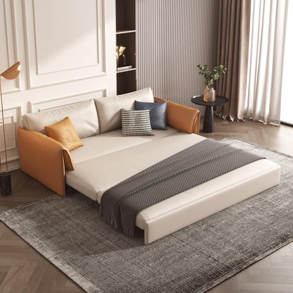 Divano letto in pelle vegana JASIWAY da 65,4''