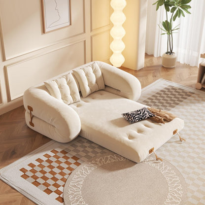 Divano letto trasformabile moderno JASIWAY, bianco