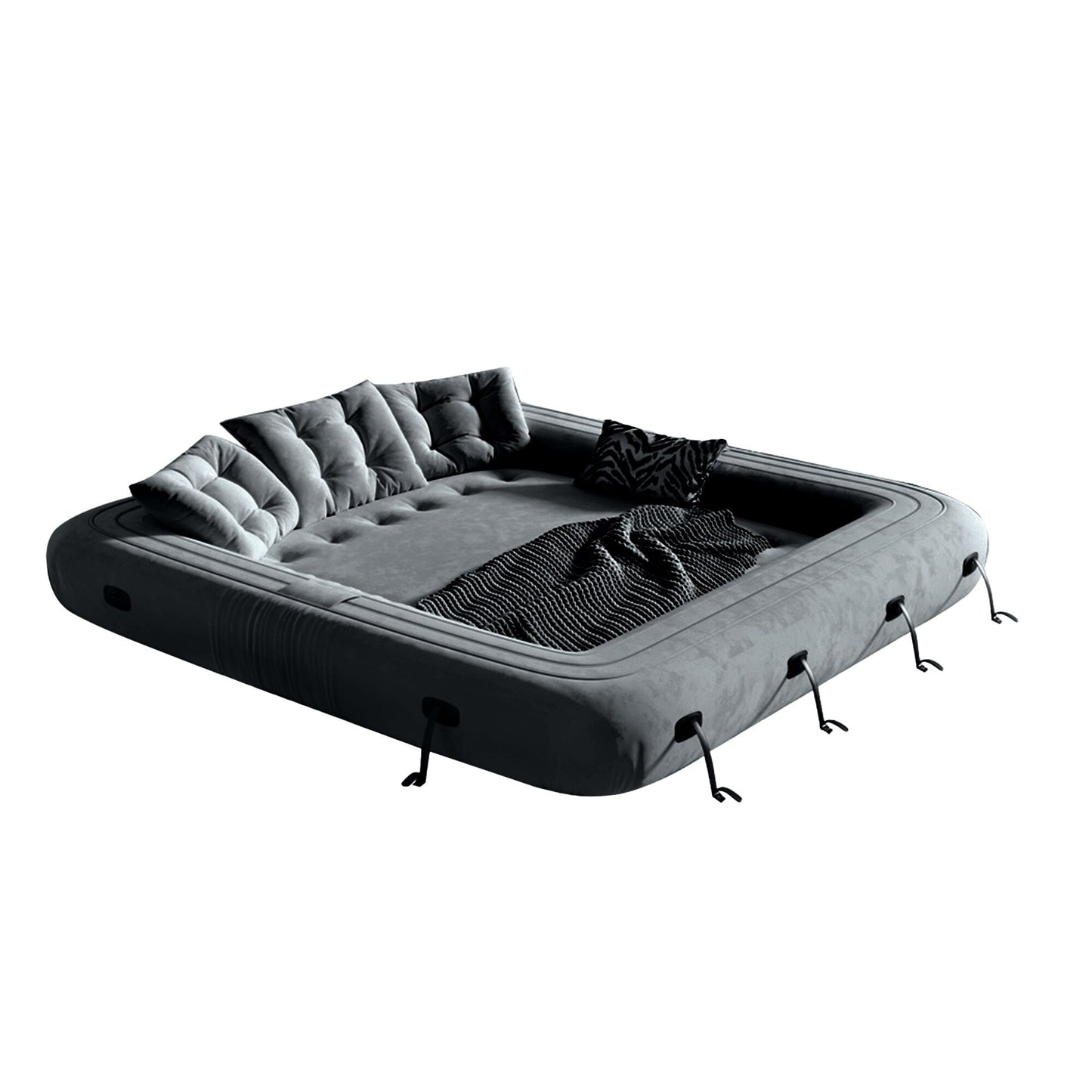 Divano letto trasformabile moderno JASIWAY, bianco