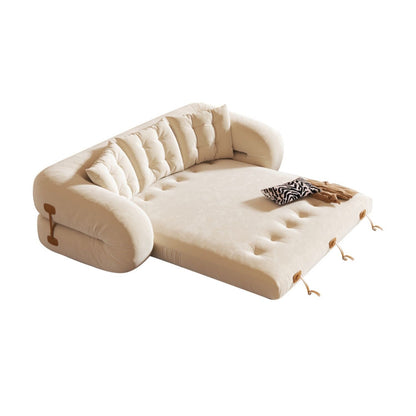 Divano letto trasformabile moderno JASIWAY, bianco