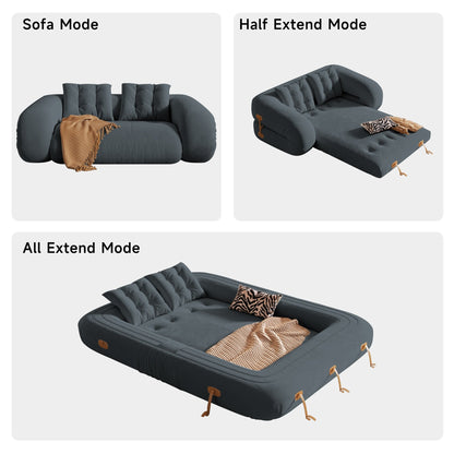 Divano letto trasformabile moderno JASIWAY, bianco