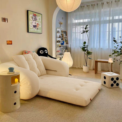 Divano letto trasformabile moderno JASIWAY, bianco