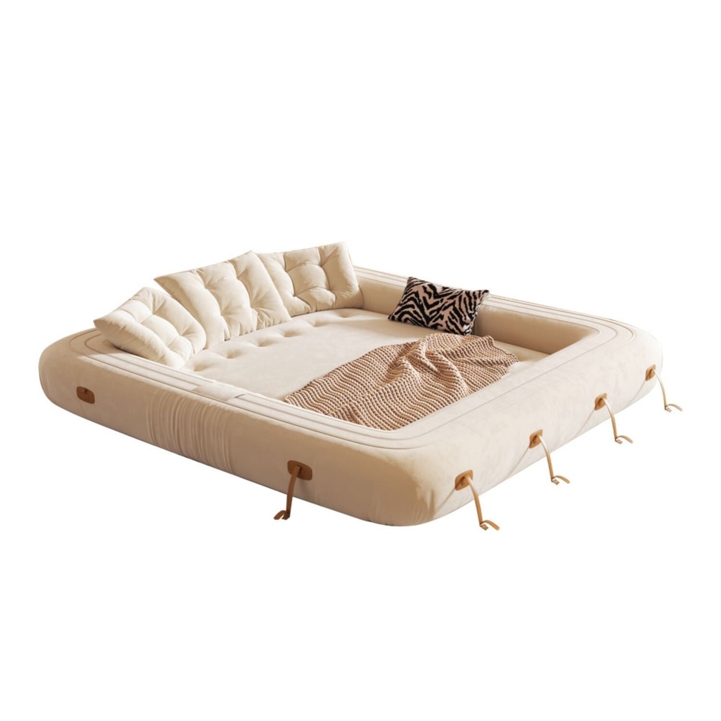 Divano letto trasformabile moderno JASIWAY, bianco