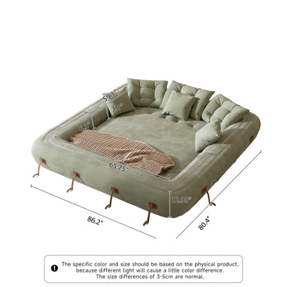 Divano letto trasformabile moderno JASIWAY, bianco