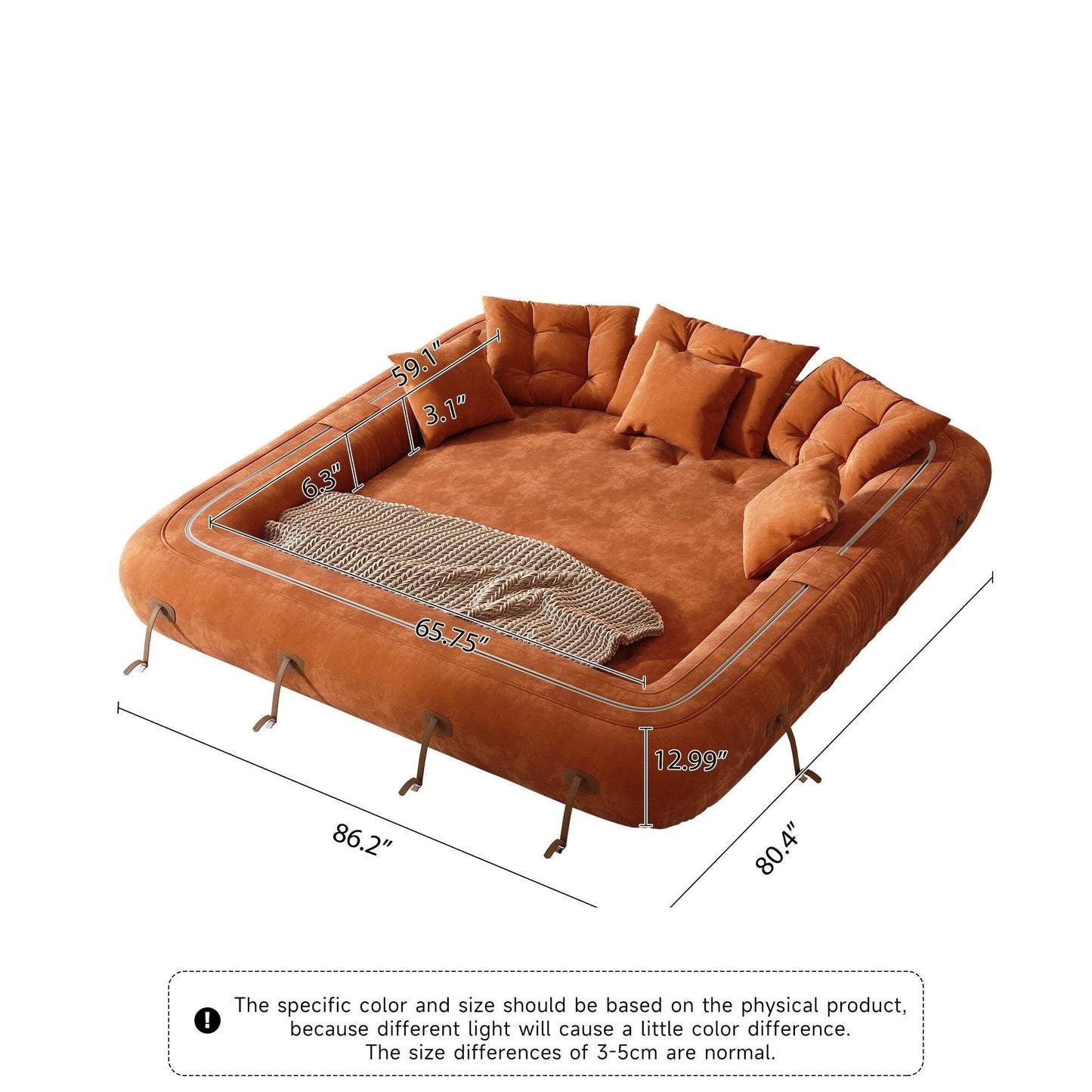 Divano letto trasformabile moderno JASIWAY, bianco