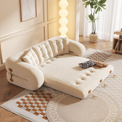Divano letto trasformabile moderno JASIWAY, bianco