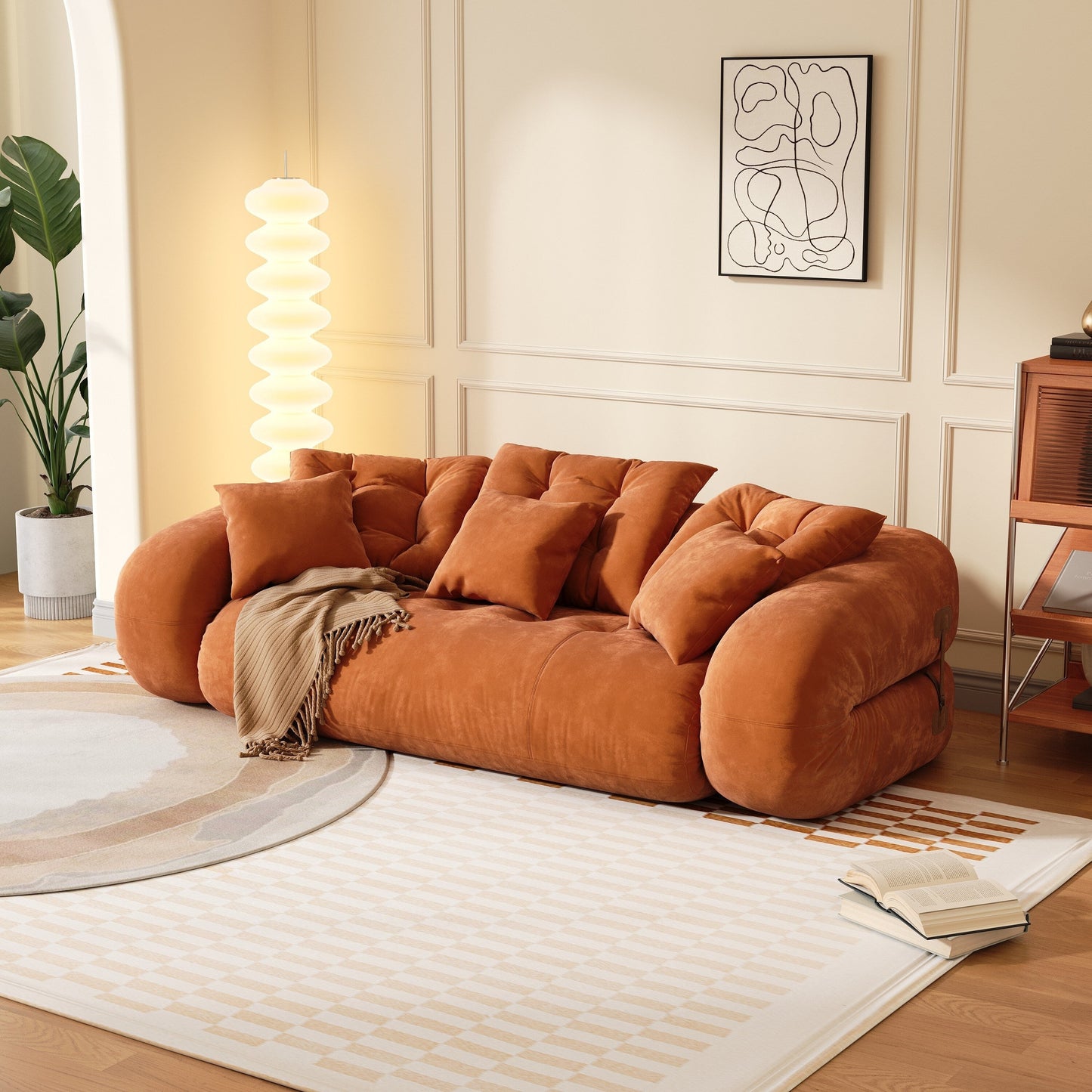 Divano letto trasformabile moderno JASIWAY, bianco