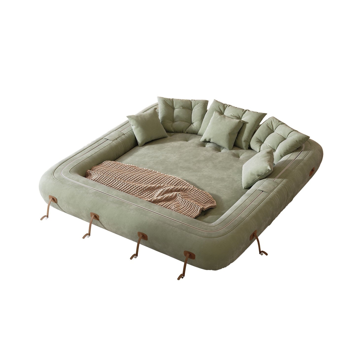 Divano letto trasformabile moderno JASIWAY, bianco