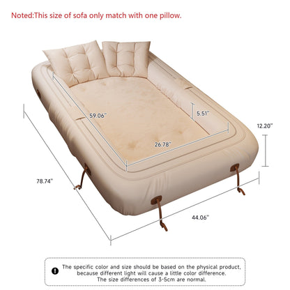 Divano letto trasformabile moderno JASIWAY, bianco