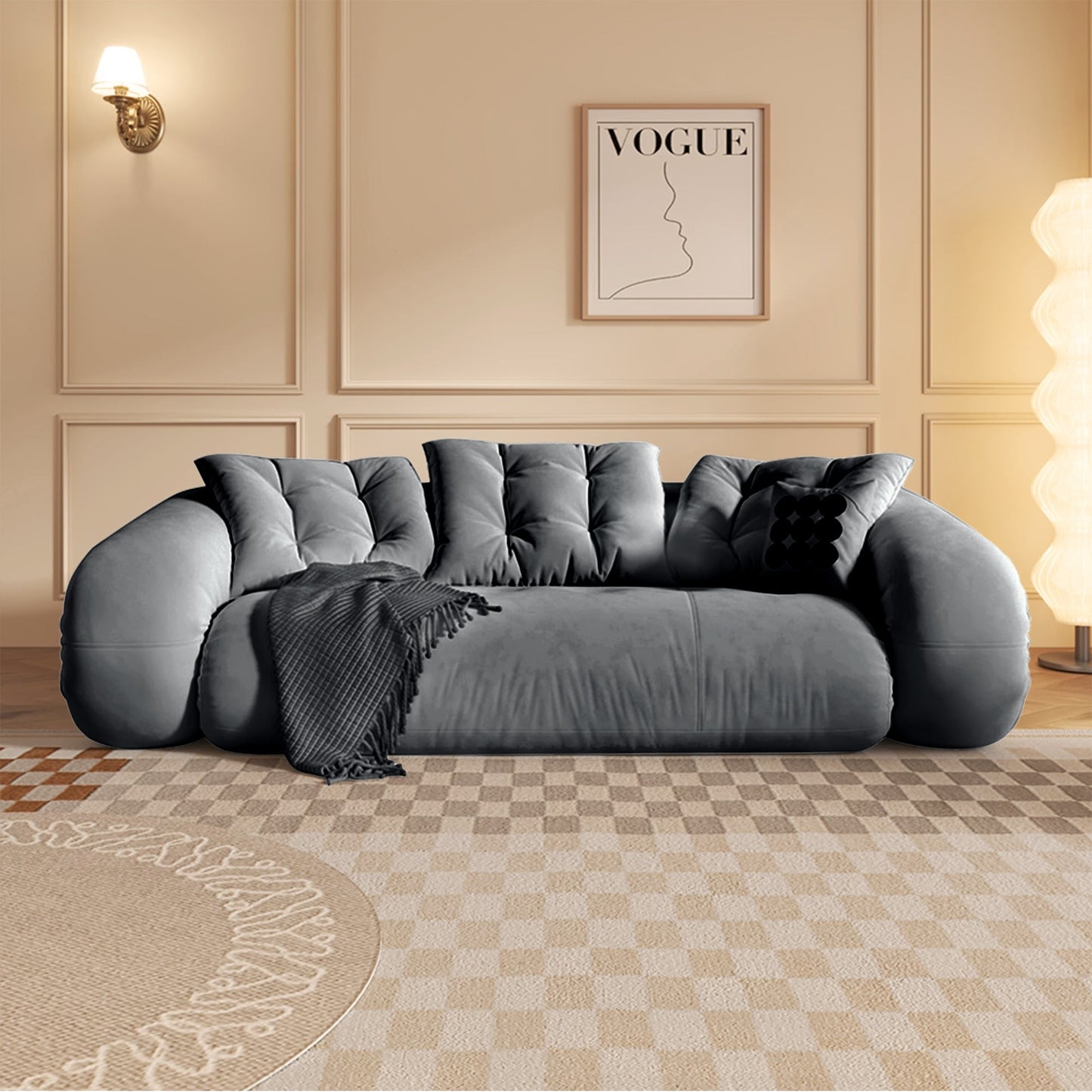 Divano letto trasformabile moderno JASIWAY, bianco