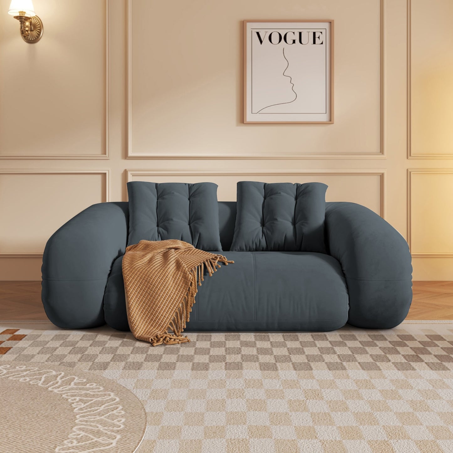 Divano letto trasformabile moderno JASIWAY, bianco