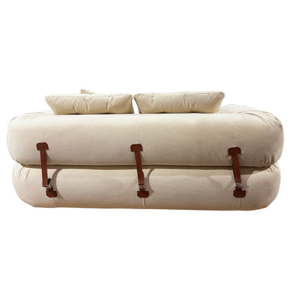 Divano letto trasformabile moderno JASIWAY, bianco