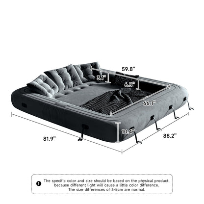 Divano letto trasformabile moderno JASIWAY, bianco