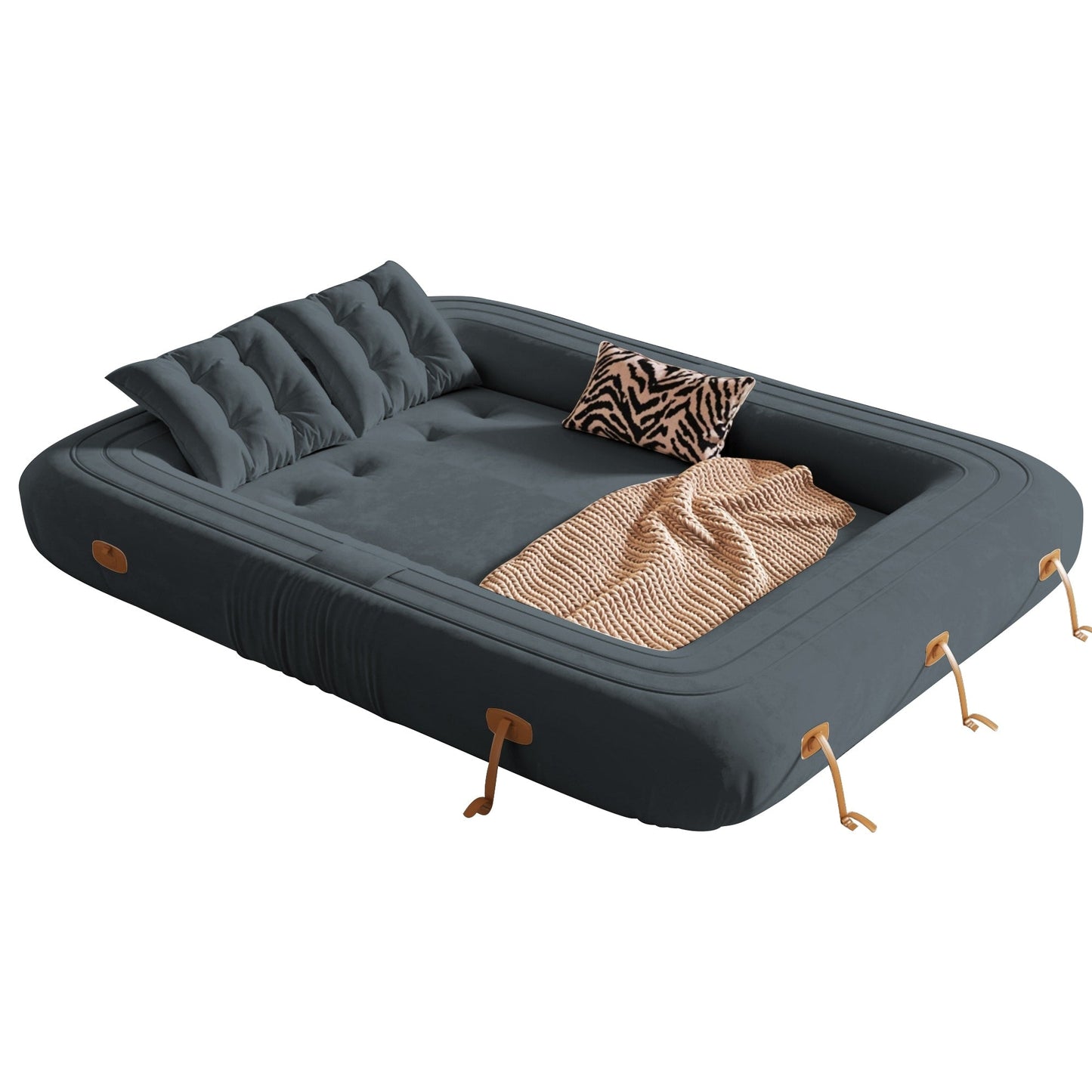 Divano letto trasformabile moderno JASIWAY, bianco