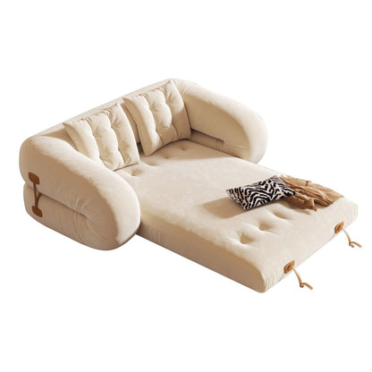 Divano letto trasformabile moderno JASIWAY, bianco