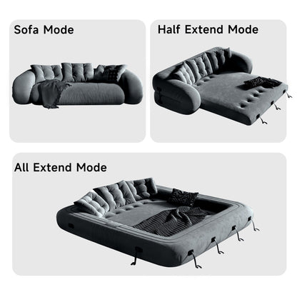 Divano letto trasformabile moderno JASIWAY, bianco