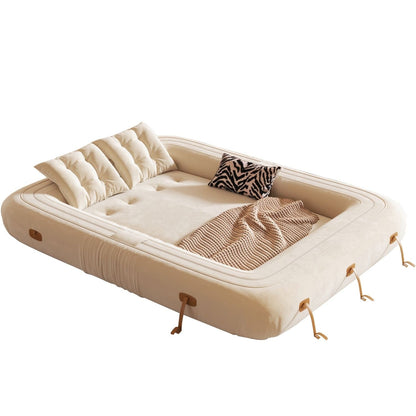 Divano letto trasformabile moderno JASIWAY, bianco