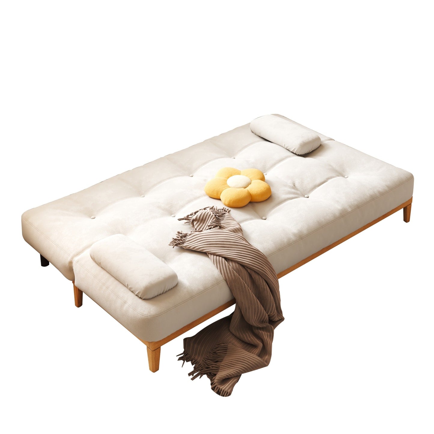 Divano letto moderno in legno massello JASIWAY