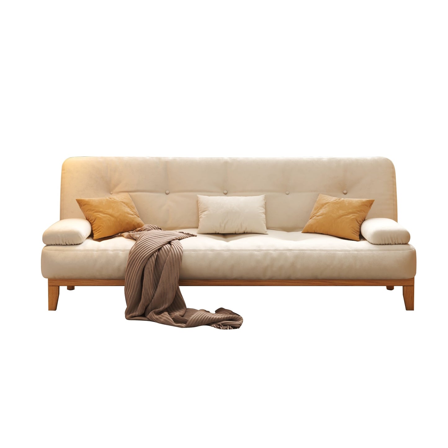 Divano letto moderno in legno massello JASIWAY