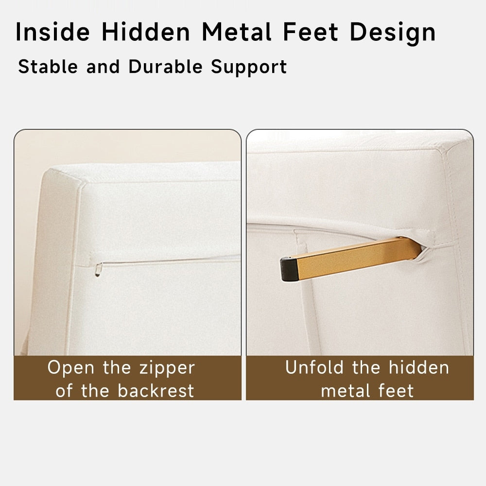 Divano letto moderno in legno massello JASIWAY