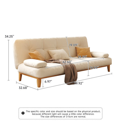 Divano letto moderno in legno massello JASIWAY