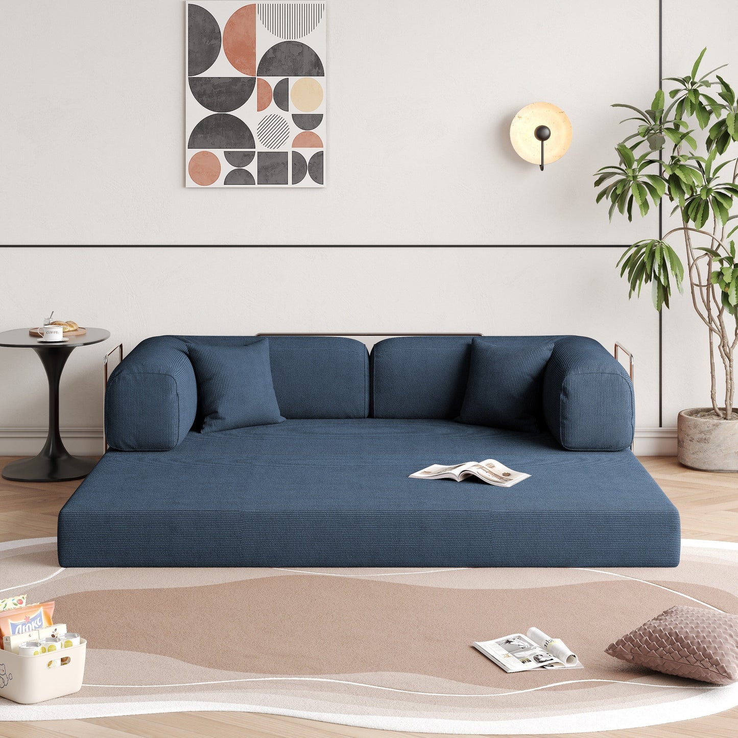 Divano letto convertibile moderno vintage JASIWAY