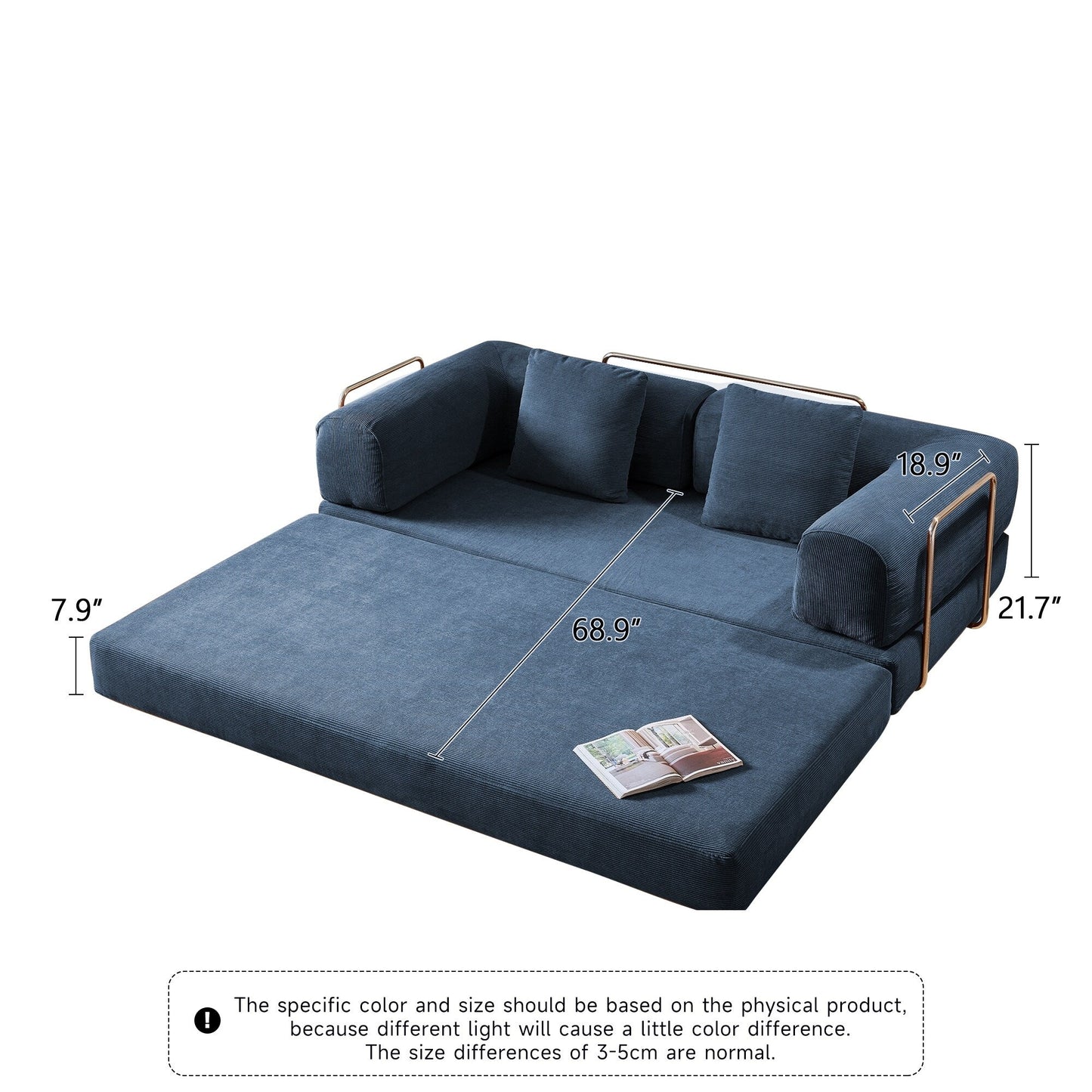 Divano letto convertibile moderno vintage JASIWAY