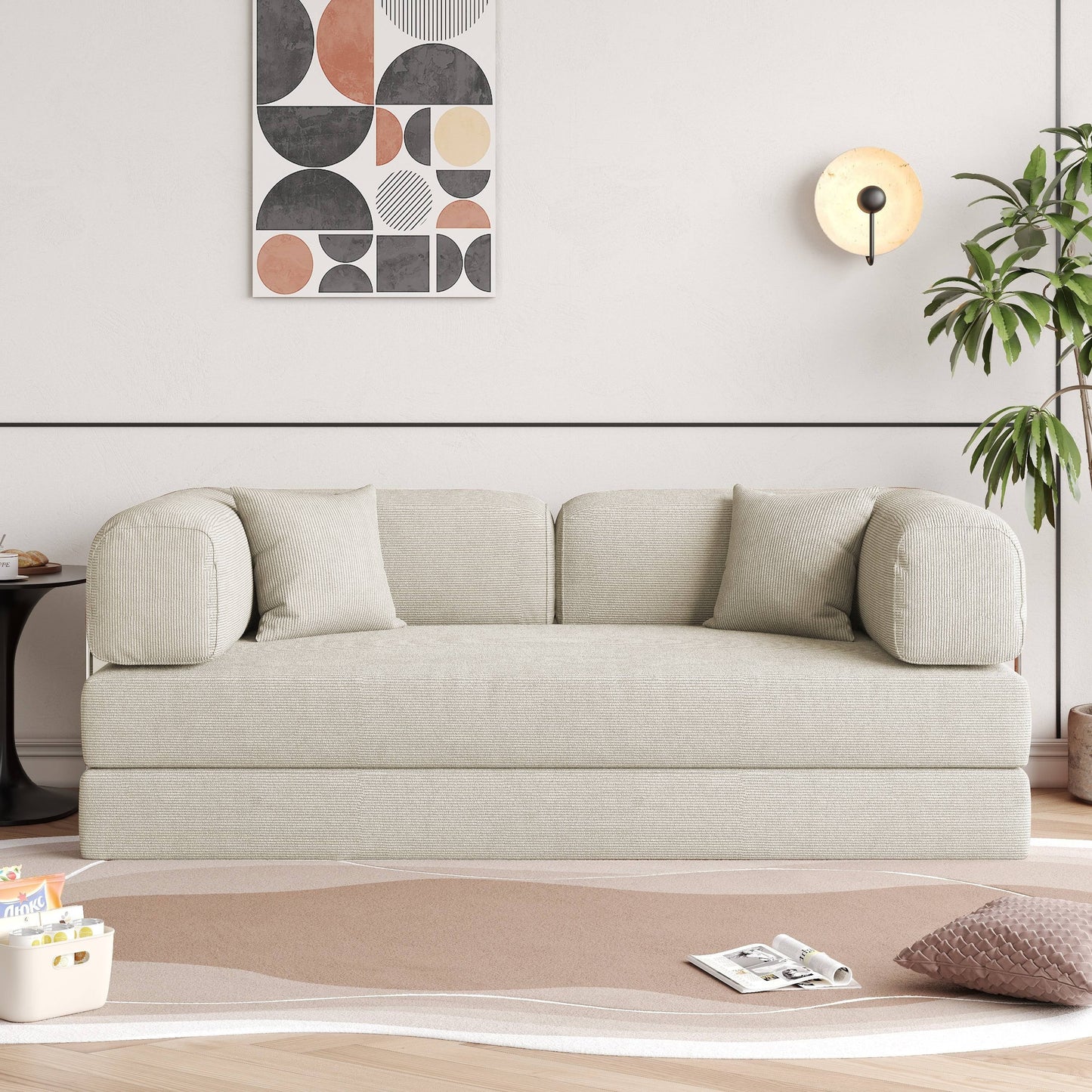 Divano letto convertibile moderno vintage JASIWAY