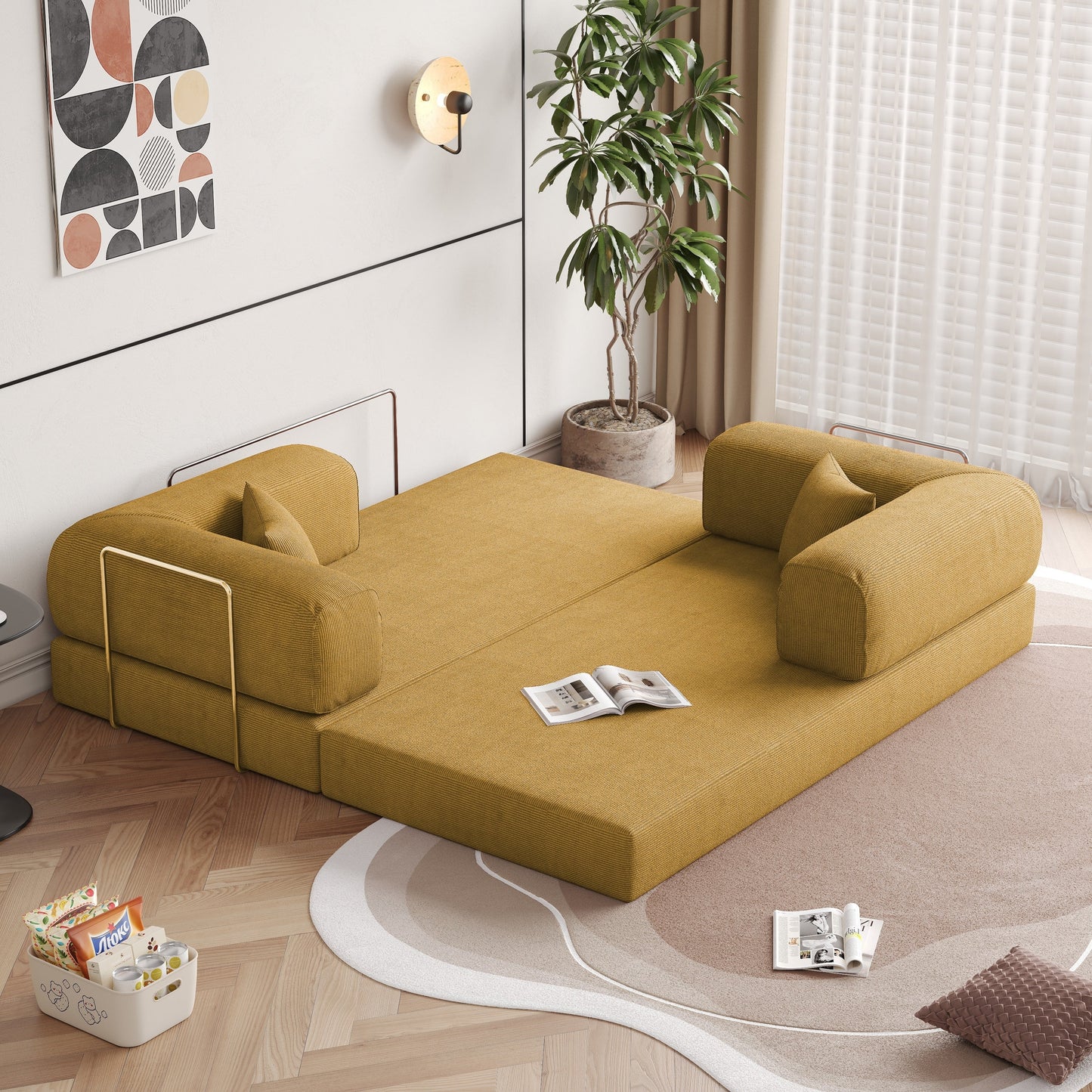 Divano letto convertibile moderno vintage JASIWAY