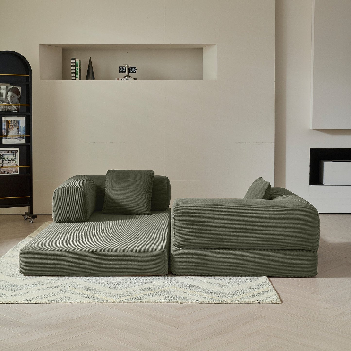 Divano letto convertibile moderno vintage JASIWAY