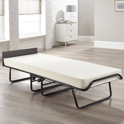 Lettino pieghevole Jay-Be Visitor Contract con materasso in fibra elettronica ad alte prestazioni e gambe pieghevoli automatiche, compatto, singolo