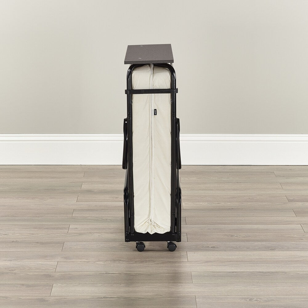 Lettino pieghevole Jay-Be Visitor Contract con materasso in fibra elettronica ad alte prestazioni e gambe pieghevoli automatiche, compatto, singolo