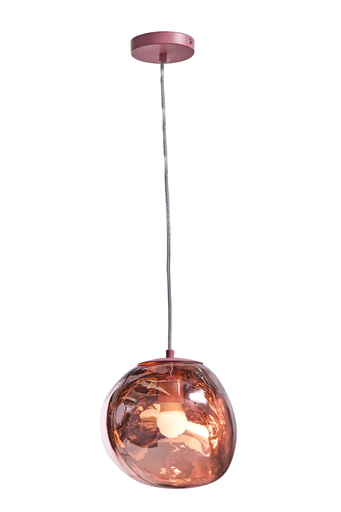 Lagos - Lampadario Bolla Piccolo Rosa