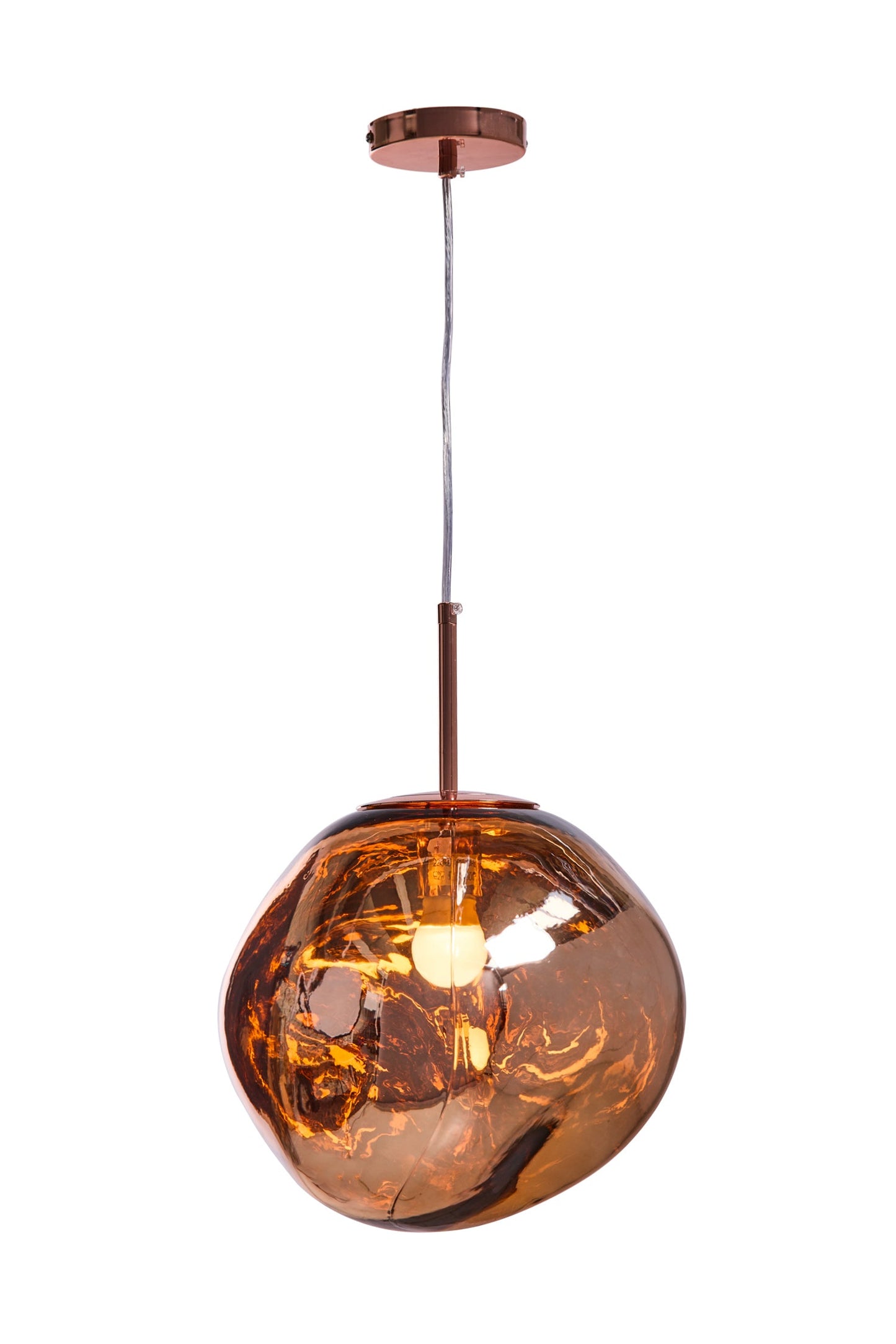 Lagos - Lampadario Bolla Medio Rame