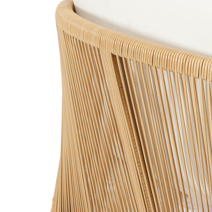 Set di sedie da esterno Jabe in legno di acacia e vimini di Christopher Knight Home