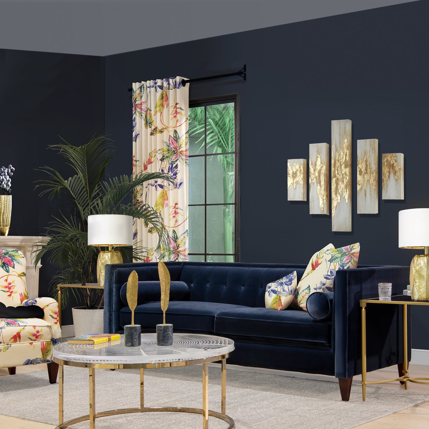 Divano Tuxedo Jack 84 in stile moderno di metà secolo con cuscini di supporto