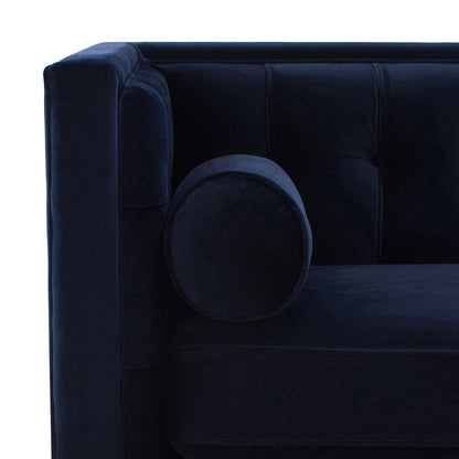 Divano Tuxedo Jack 84 in stile moderno di metà secolo con cuscini di supporto