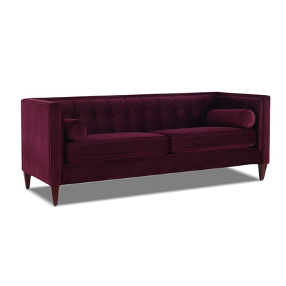 Divano Tuxedo Jack 84 in stile moderno di metà secolo con cuscini di supporto