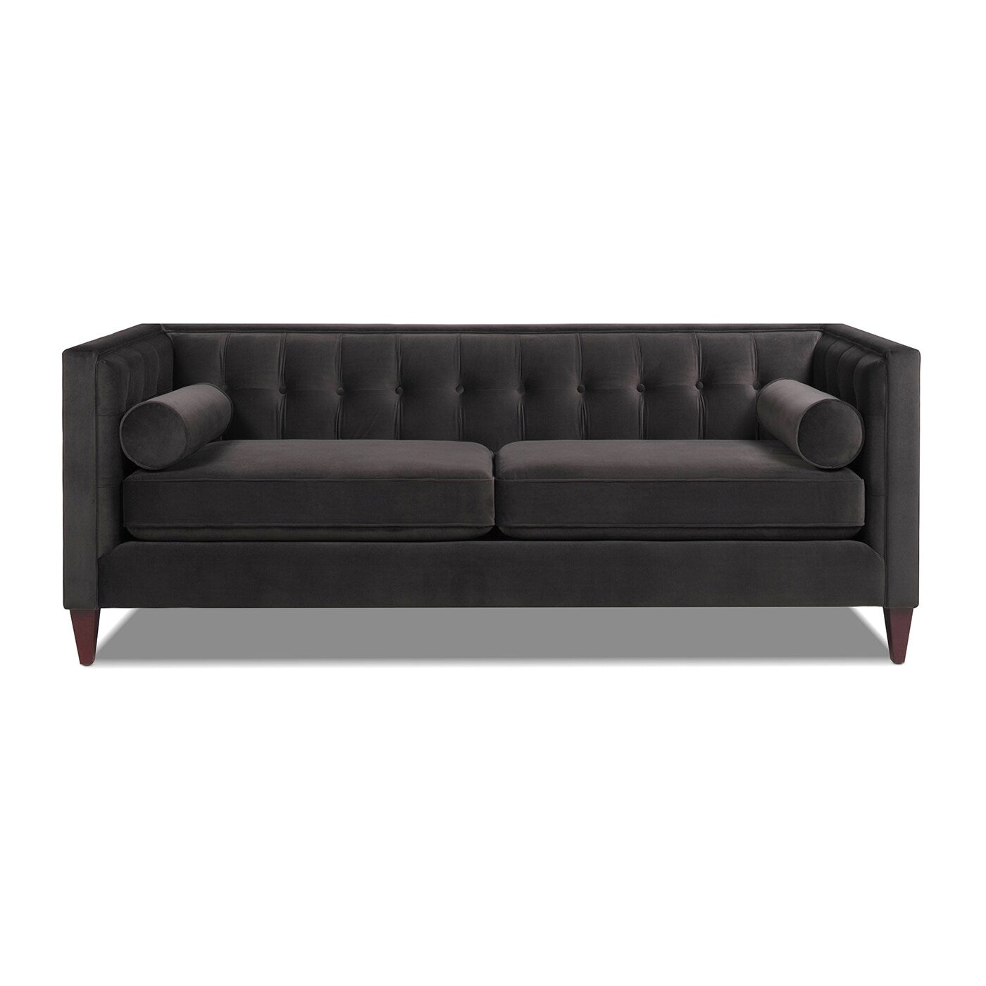 Divano Tuxedo Jack 84 in stile moderno di metà secolo con cuscini di supporto