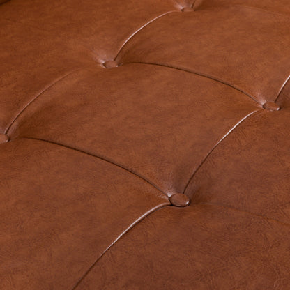 Divano in tessuto trapuntato Jalon Mid-Century Modern di Christopher Knight Home