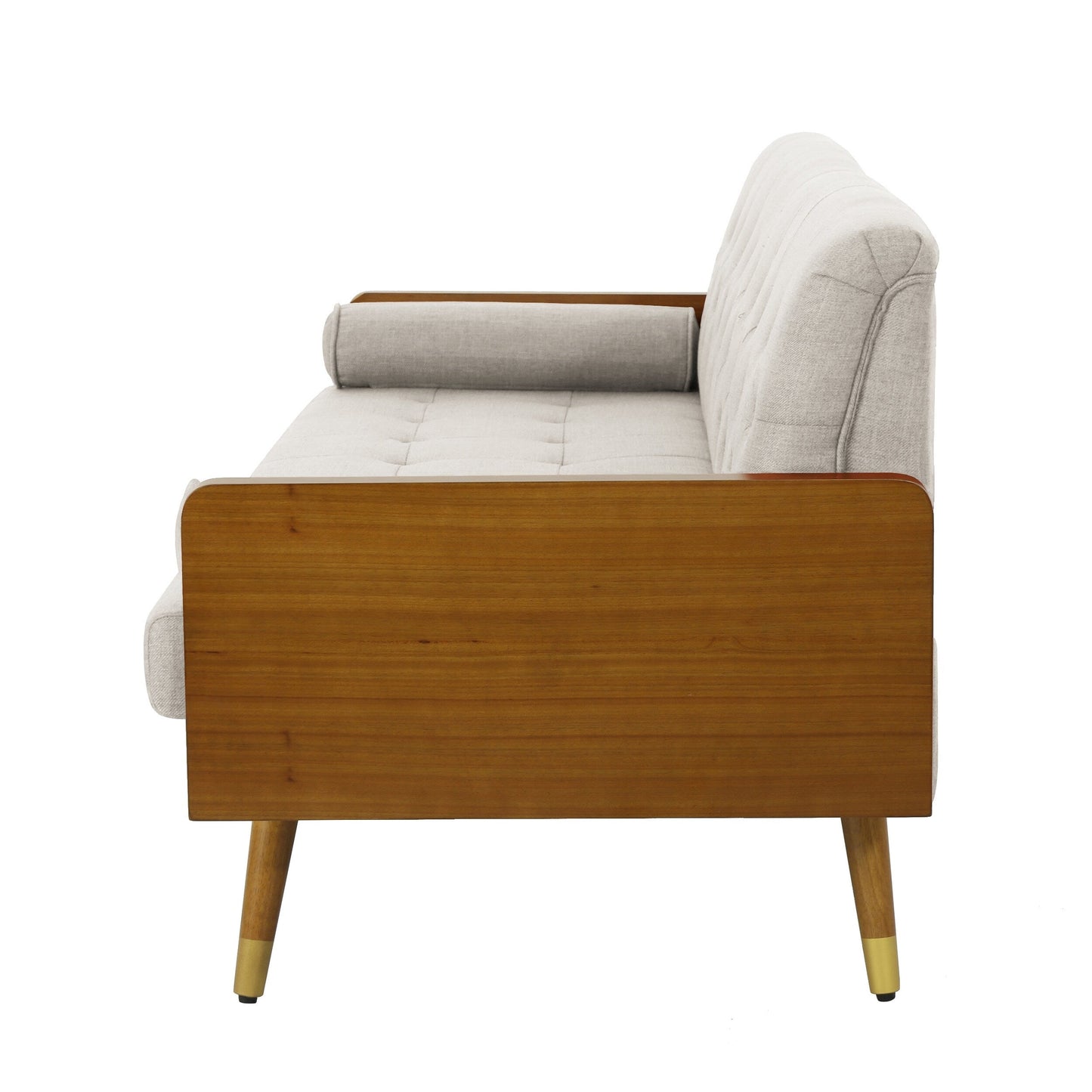 Divano in tessuto trapuntato Jalon Mid-Century Modern di Christopher Knight Home